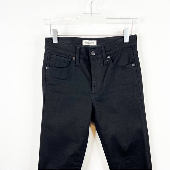 Madewell 9” High Rise Skinny Jeans 25 ISKO Stay Black Wash - Picture 4 of 7